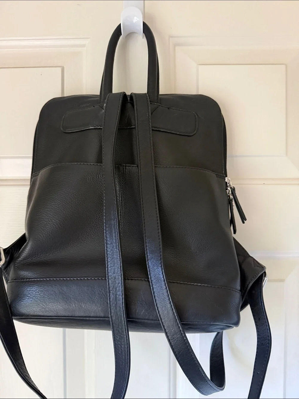 ILI BLACK LEATHER WOMEN’S BACKPACK